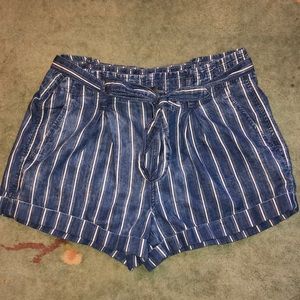 Striped American Eagle tie shorts